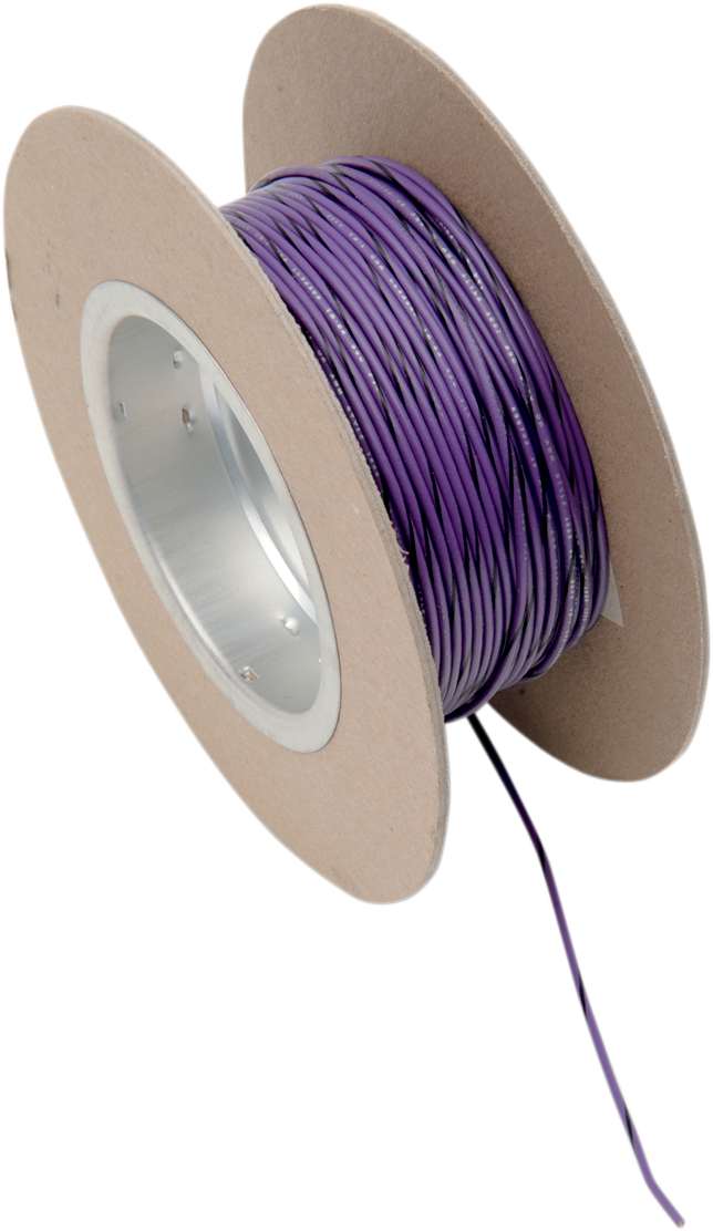 100' Wire Spool - 18 Gauge - Violet/Black