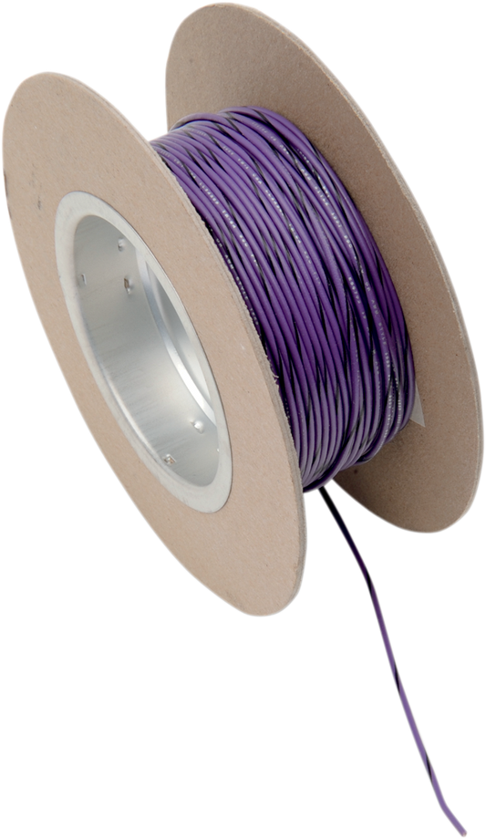 100' Wire Spool - 18 Gauge - Violet/Black