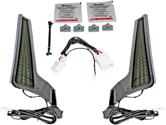 Fascia LED Light Panels - Chrome/Smoke