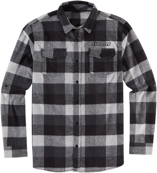 Flannel Feller Shirt - Black/Gray - Small