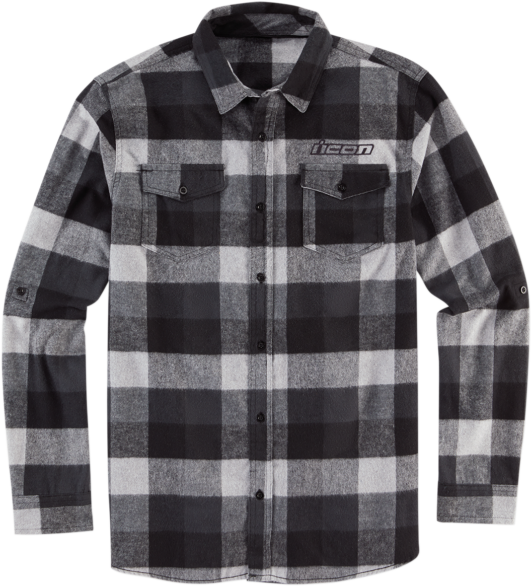 Flannel Feller Shirt - Black/Gray - Small