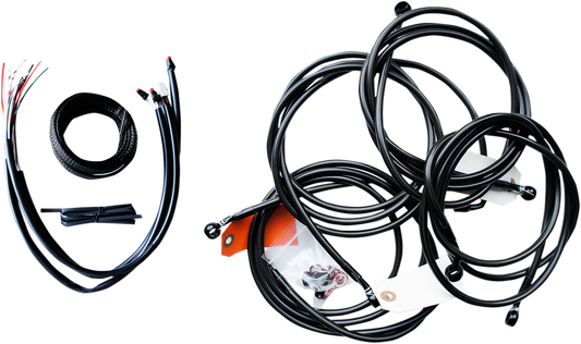 Cable Kit - 18" - 20" Ape Hanger Handlebars - Midnight