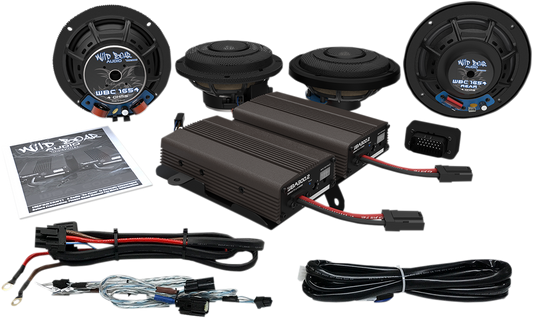 Front/Rear Speaker Kit with Amp - CVO