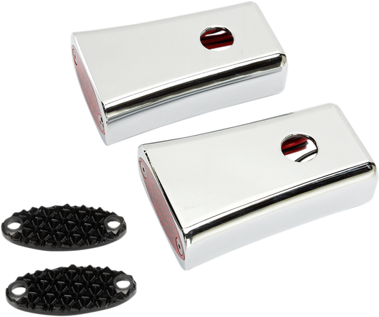 LED Fender Marker Lights 04-20 XL - Chrome - Red LEDs