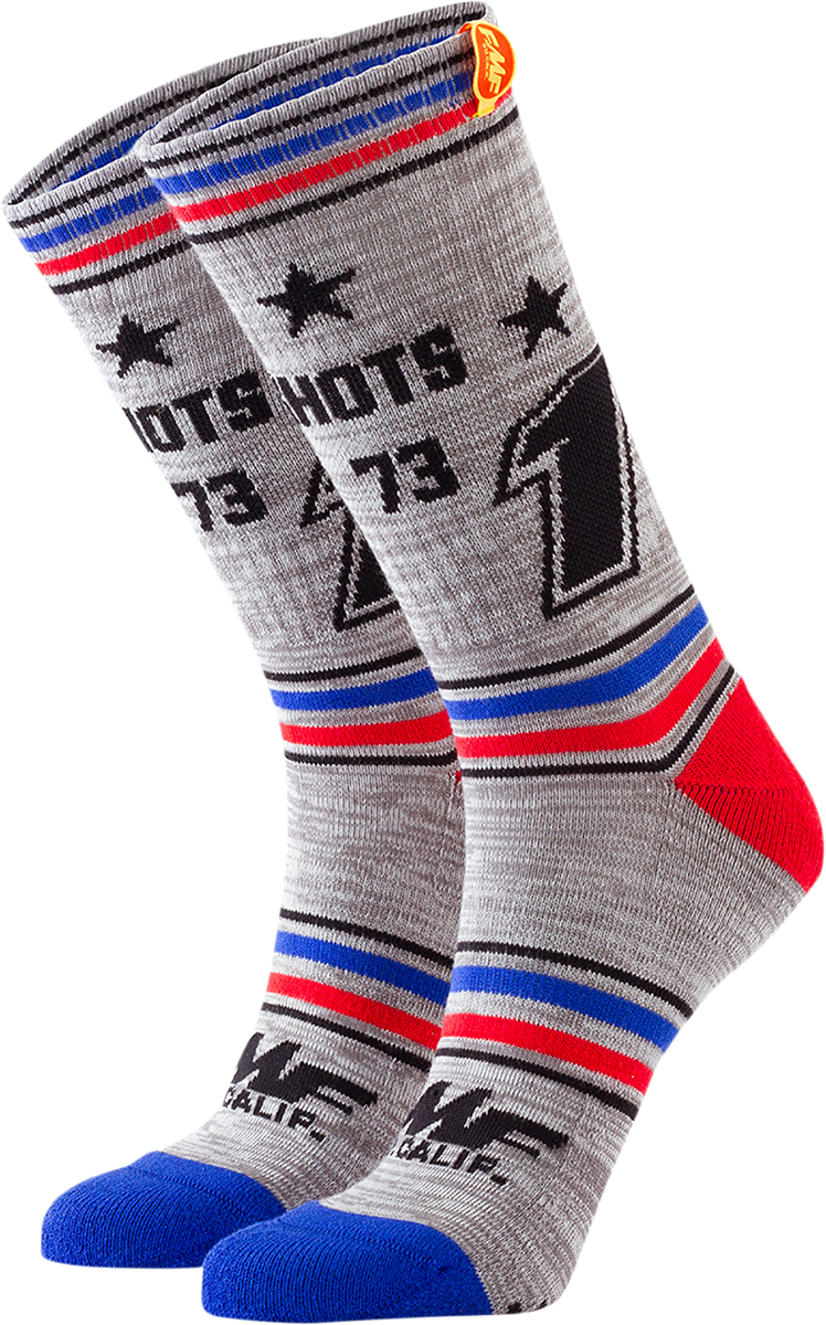 Holeshots Socks - Heather Gray - One Size