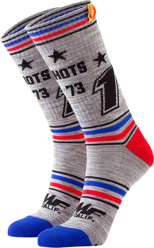 Holeshots Socks - Heather Gray - One Size