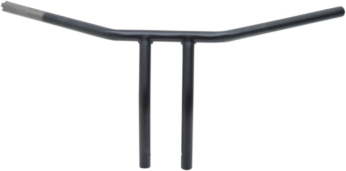 Flat Black 10" Drilled T-Bar Handlebar w/ Dimples for TBW