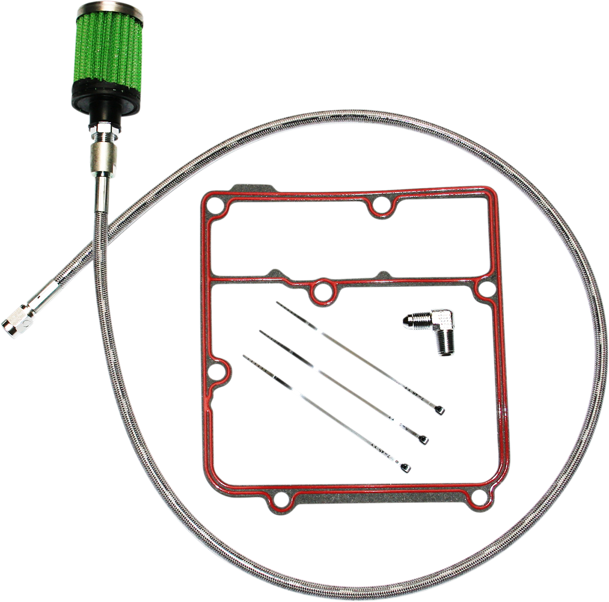 Oil Tank Breather Kit - Stainless - '99-'05