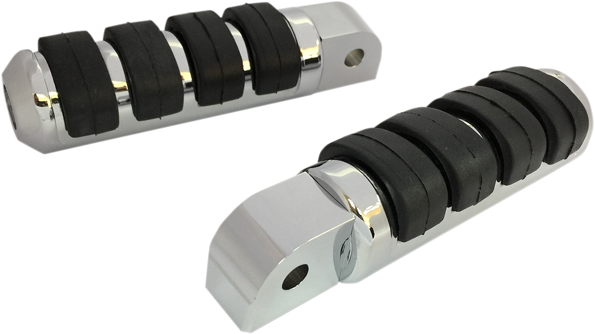 Passenger Soft-Ride Chrome Foot Pegs - Softail