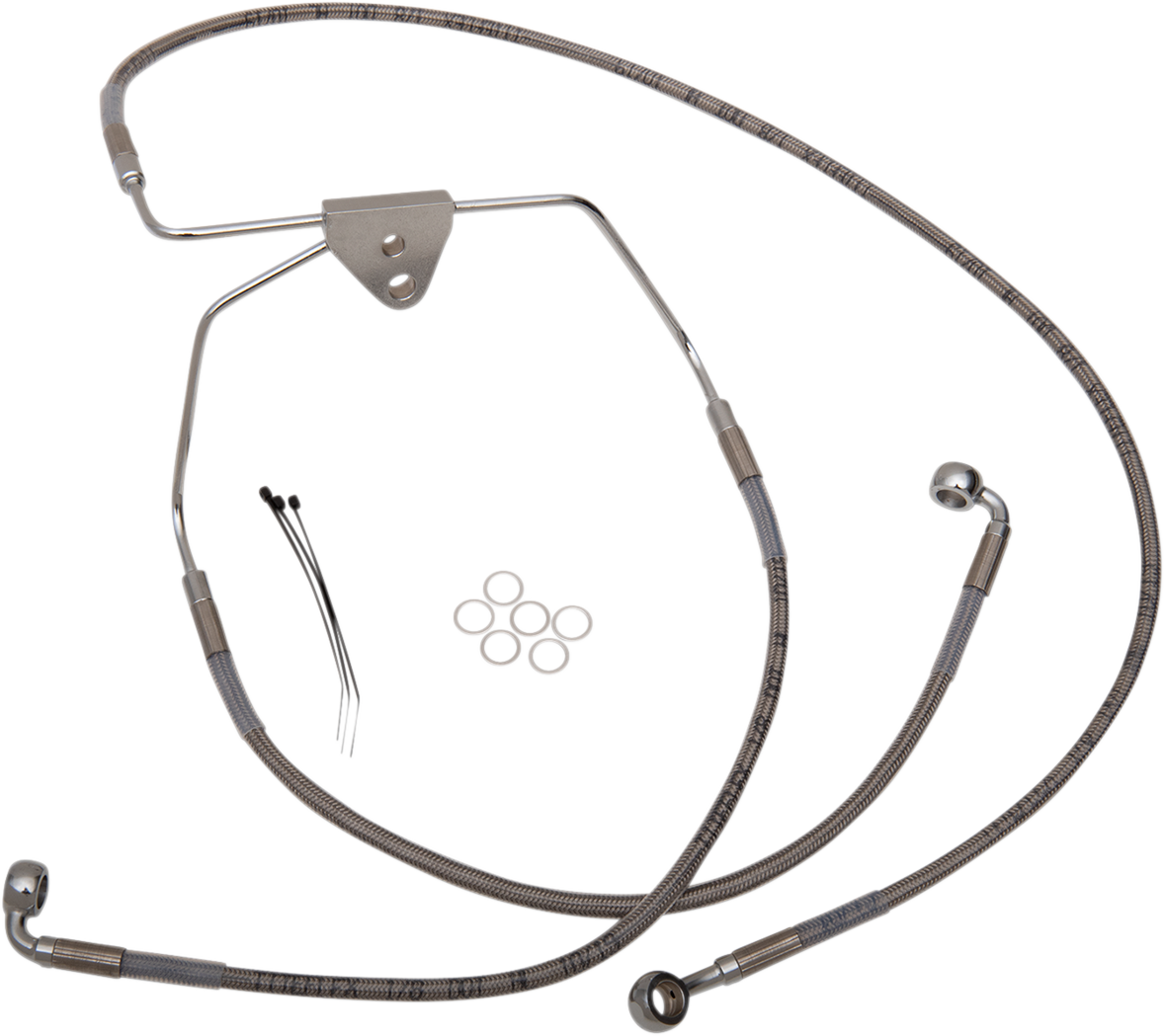Brake Line - Front - +8" - Touring - Stainless Steel