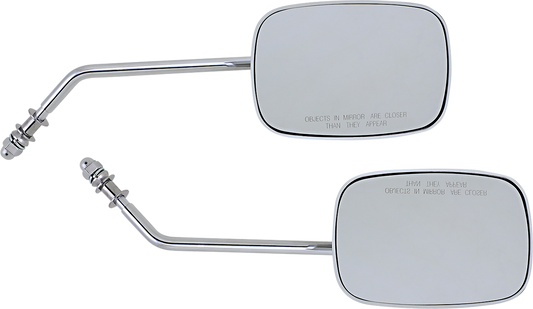 Rectangle Mirrors - Long - Chrome