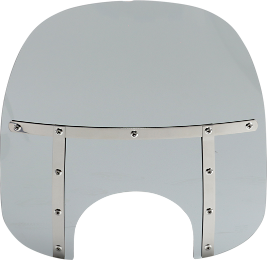 Fats Windshield - 17" - 9" Headlight - Black Smoke