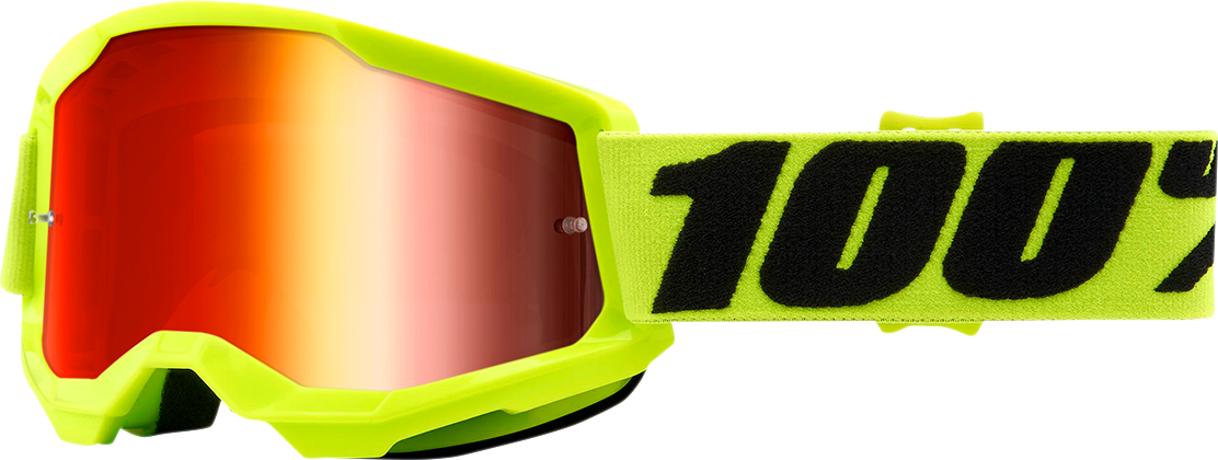 Youth Strata 2 Goggles - Yellow - Red Mirror