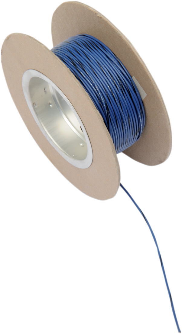 100' Wire Spool - 18 Gauge - Blue/Black