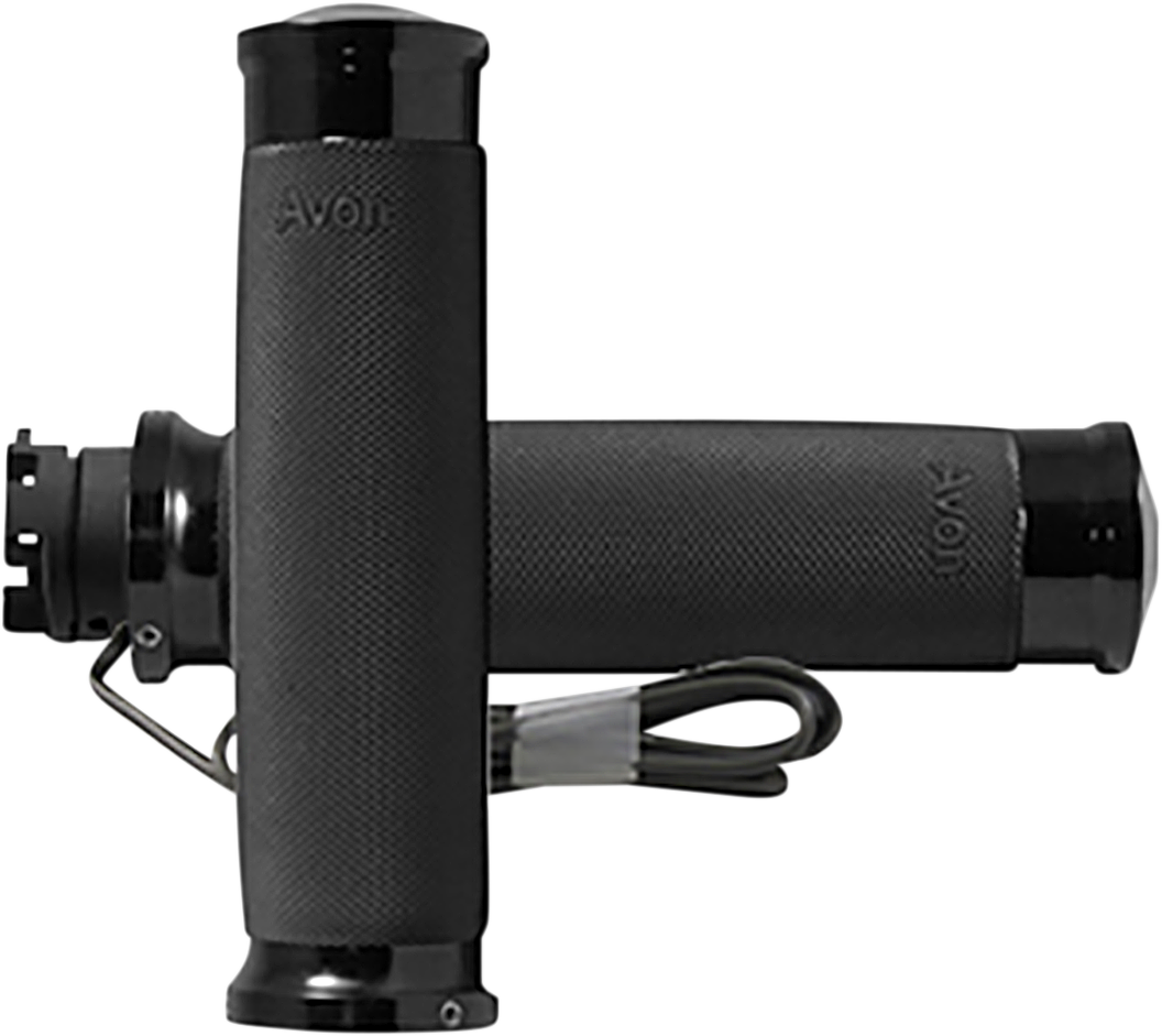 Grips - Heated - Custom Contour - Indian - Black