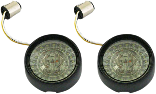 Bullet Turn Signal - 1157 - Gloss Black - Smoke Lens