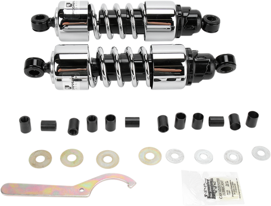 412 Cruiser Series Shocks - Chrome - 11.5" - Standard