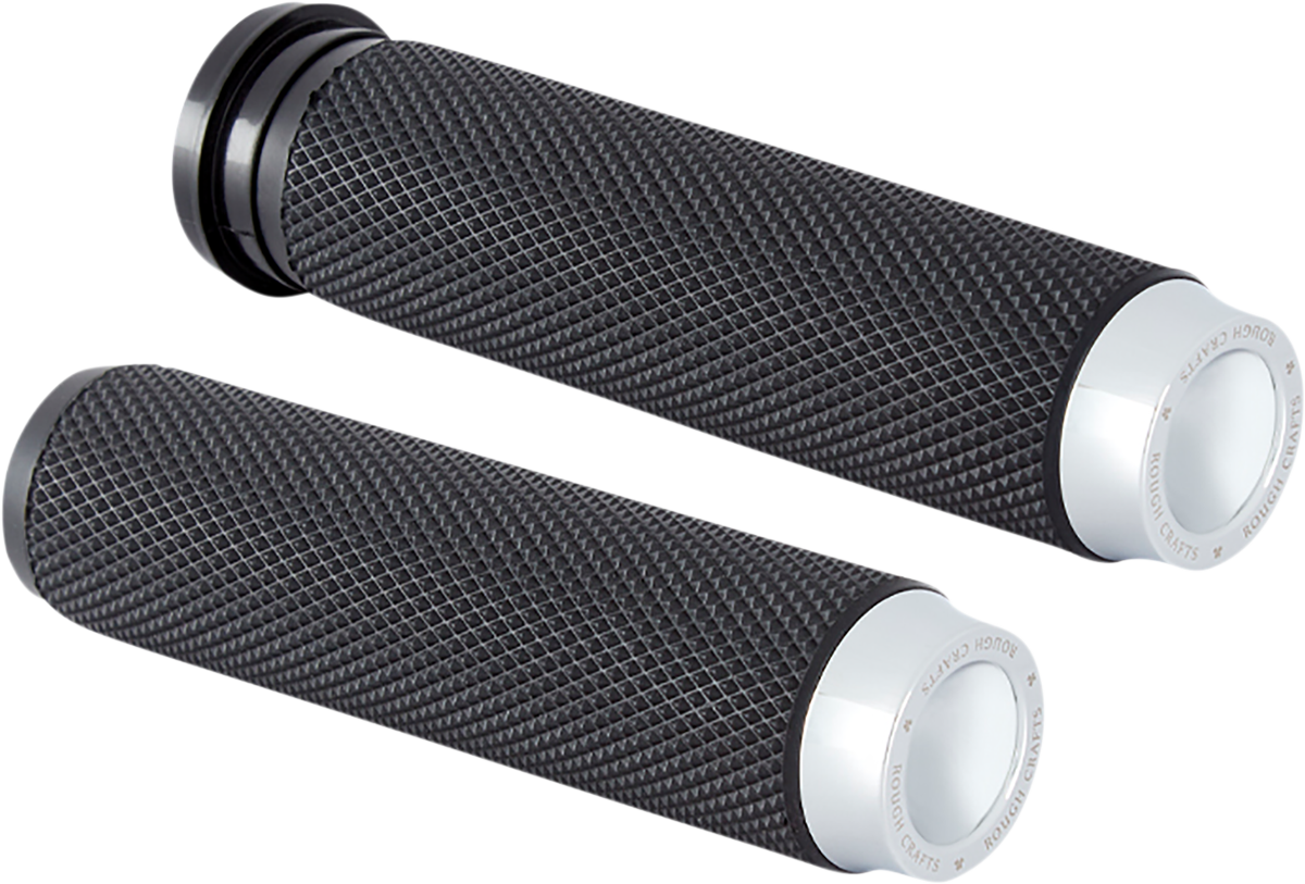 Grips - Knurled - TBW - Chrome