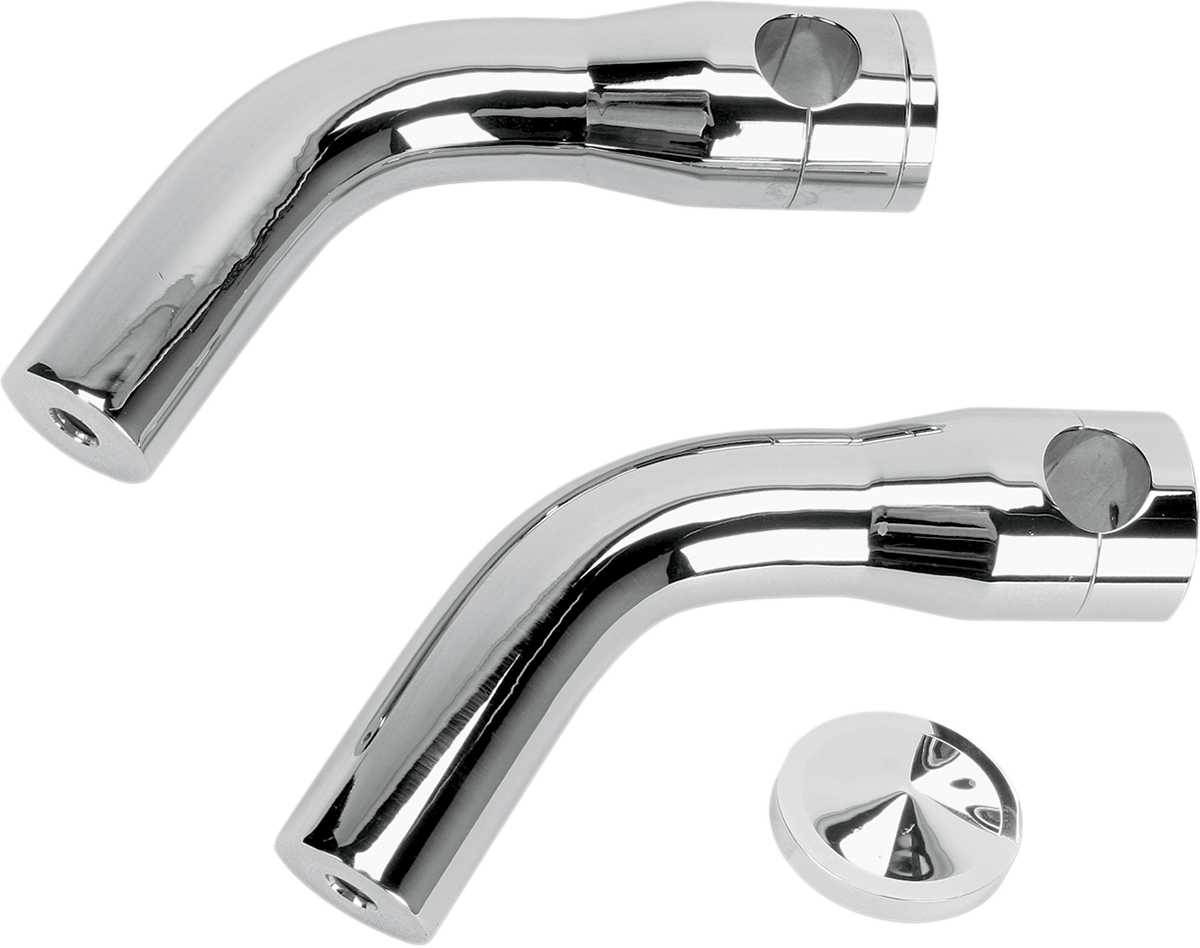Risers - Pullback - 6" - Chrome