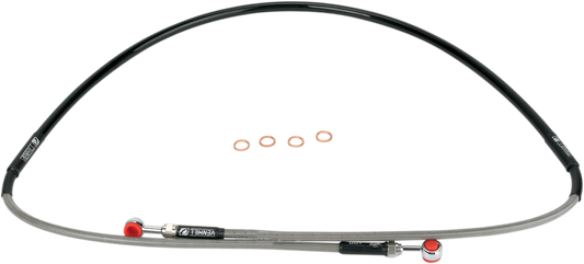 Brake Line - Front - Stainless Steel - YZ 80/85