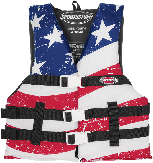 Youth Stars & Stripes PFD Vest - Red/White/Blue