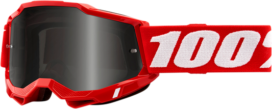 Accuri 2 Sand Goggles - Red - Smoke