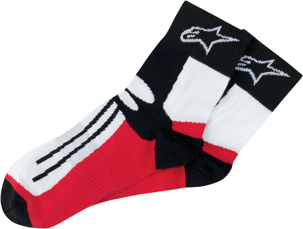 Calcetas Alpinestars Road Racing - Negro/Blanco/Rojo