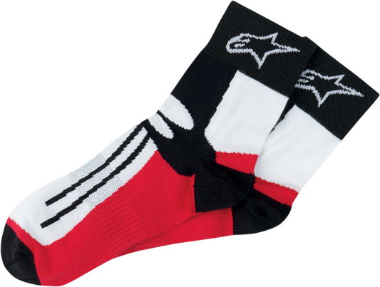 Calcetas Alpinestars Road Racing - Negro/Blanco/Rojo