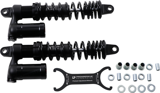 970 Series Piggyback Shocks - Gloss Black/Matte Black - 14.00"