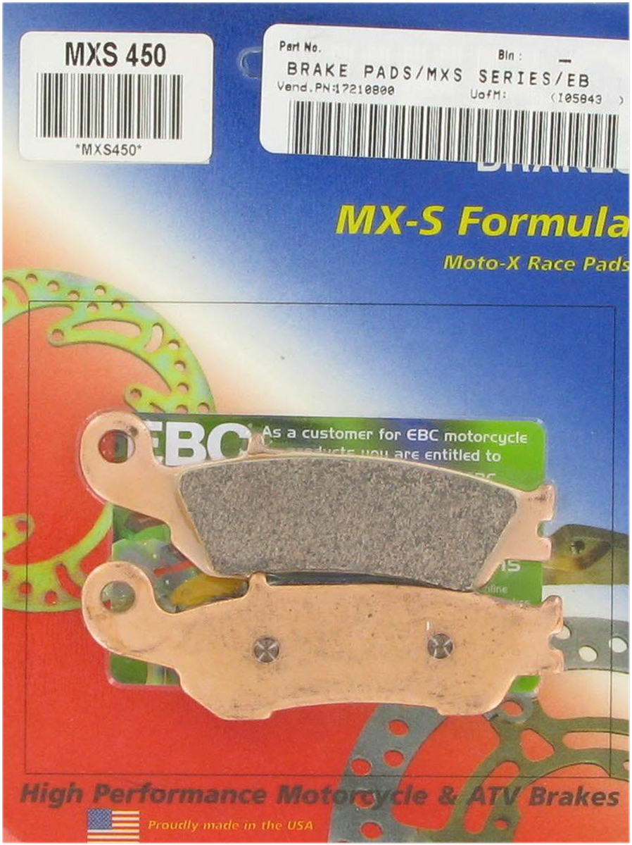 MXS Brake Pads - MXS450