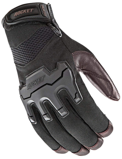 Guantes Joe Rocket Eclipse, Cafe con Negro, Negro - OutletHarley