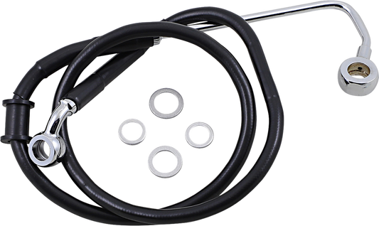 Brake Line - +2" - Black - '15-'17 Softail