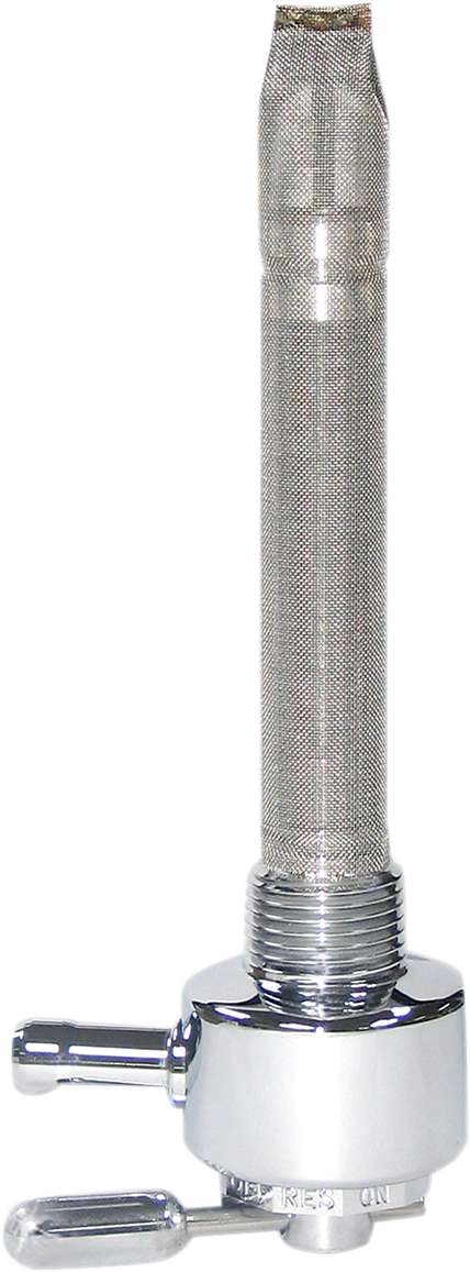 Fuel Valve - Chrome - 3/8" NPT - Round