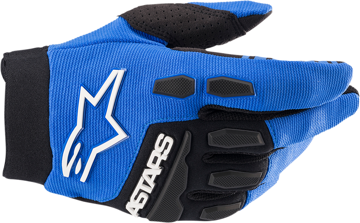 Youth Full Bore Gloves - Blue/Black - 2XS