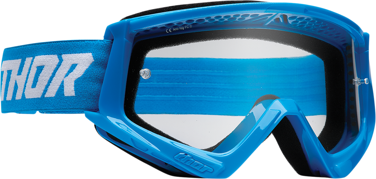 Youth Combat Goggles - Racer - Blue/White