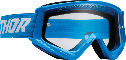 Youth Combat Goggles - Racer - Blue/White