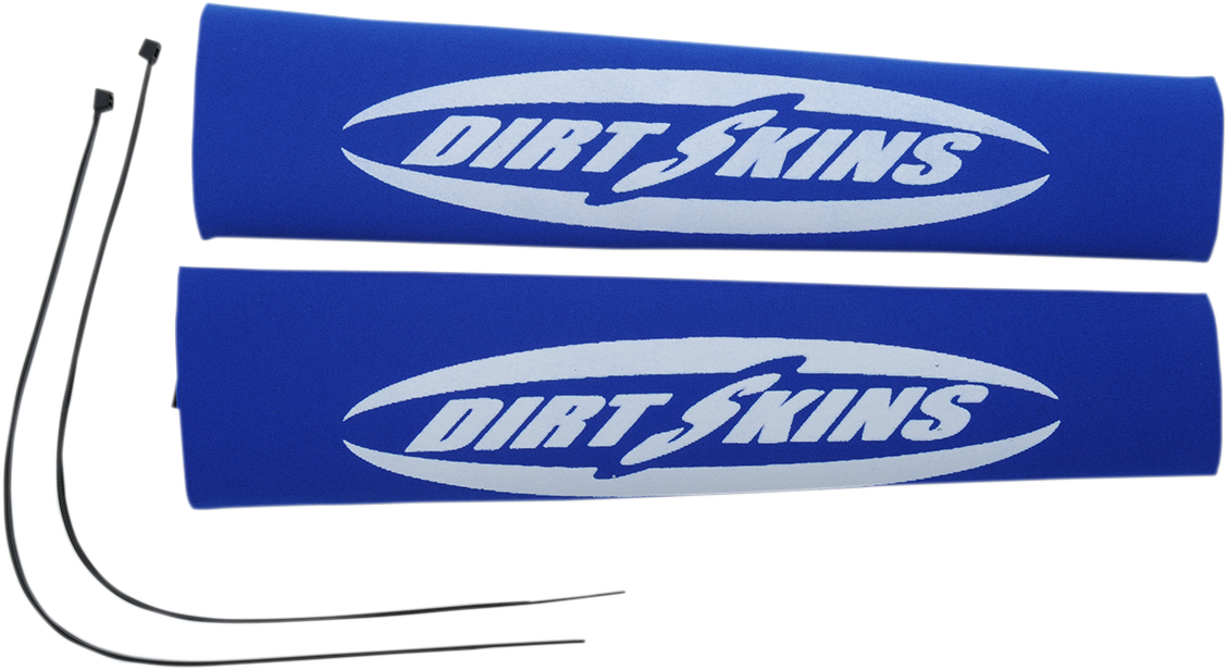 12.25" Standard Dirt Skins™ Fork Covers - 2 mm Neoprene - Blue/White