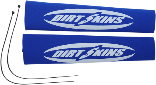 12.25" Standard Dirt Skins™ Fork Covers - 2 mm Neoprene - Blue/White