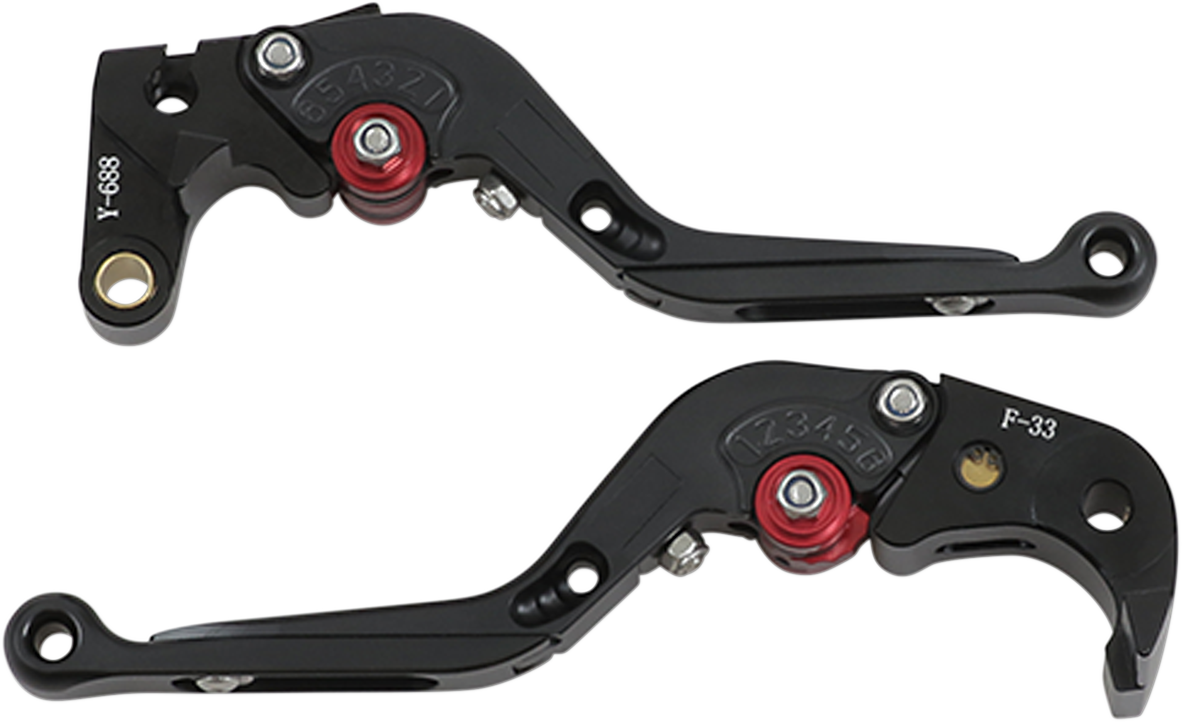 Black MGP Lever Set for Honda