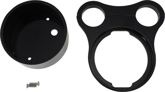 1.5" T-Bar Gauge Mount - Flat Black - For OEM Gauge