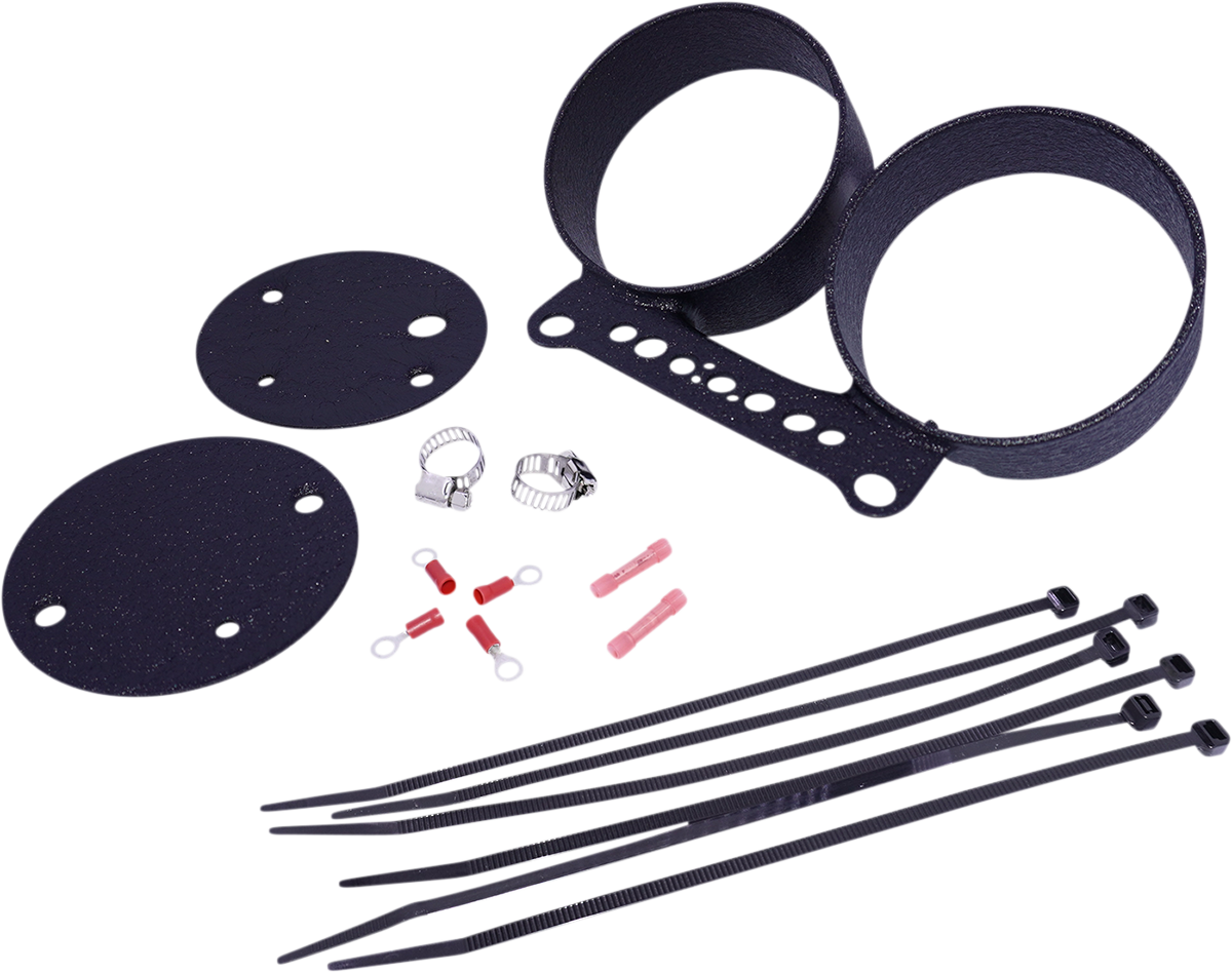 Dual Gauge Bracket -  Wrinkle Black