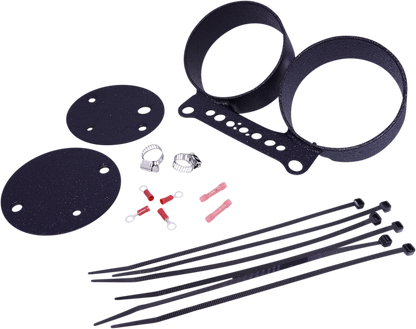 Dual Gauge Bracket -  Wrinkle Black