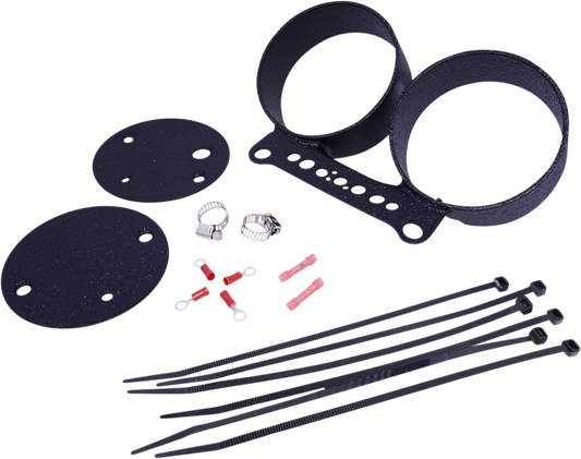 Dual Gauge Bracket -  Wrinkle Black