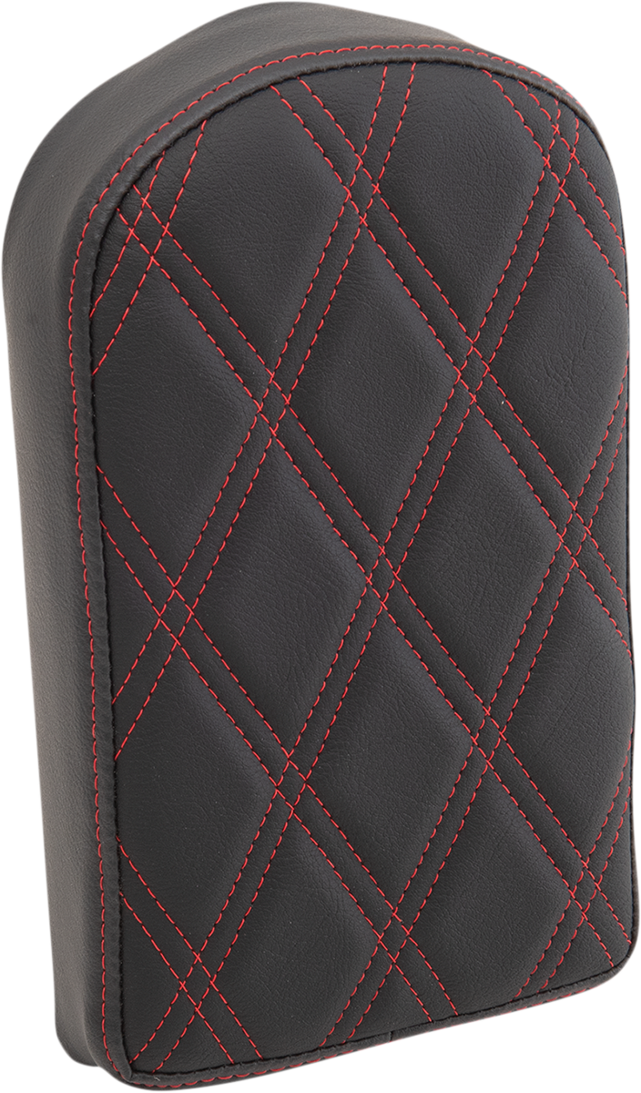 Sissy Bar Pad - Double Diamond - Red - 10"