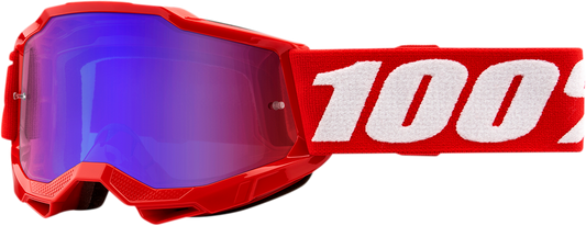 Youth Accuri 2 Goggles - Red - Red/Blue Mirror