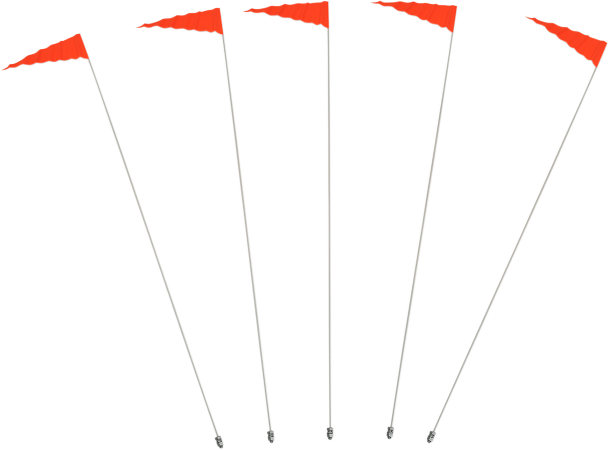 Flag and Pole - 6' White Pole - 5 Pack