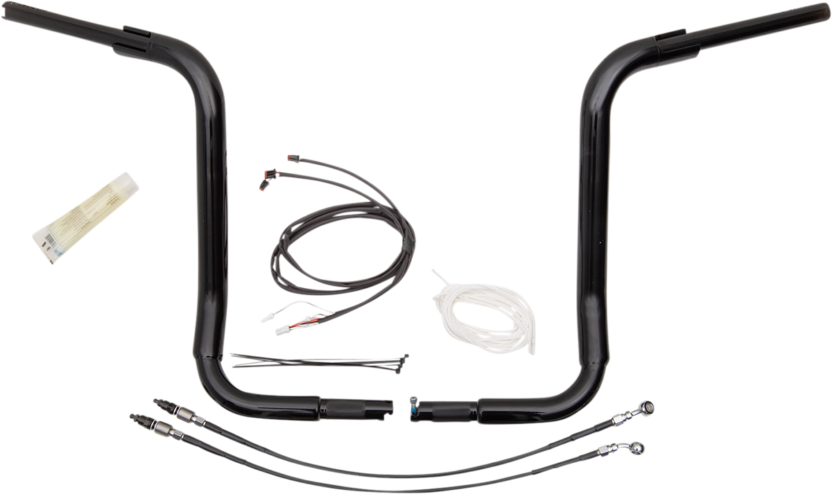 16" Black 1-1/2" Rounded Top Handlebar Kit442591451