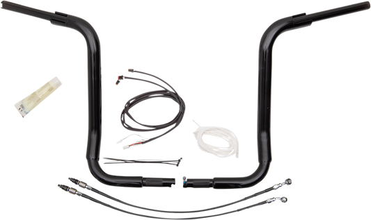 16" Black 1-1/2" Rounded Top Handlebar Kit442591451