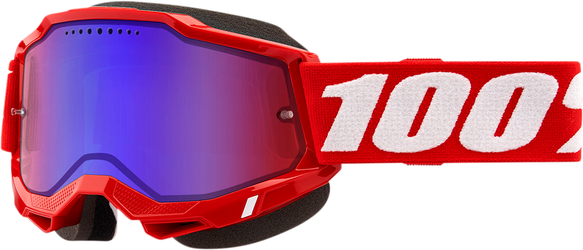 Accuri 2 Snow Goggles - Red - Red/Blue Mirror