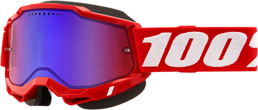 Accuri 2 Snow Goggles - Red - Red/Blue Mirror